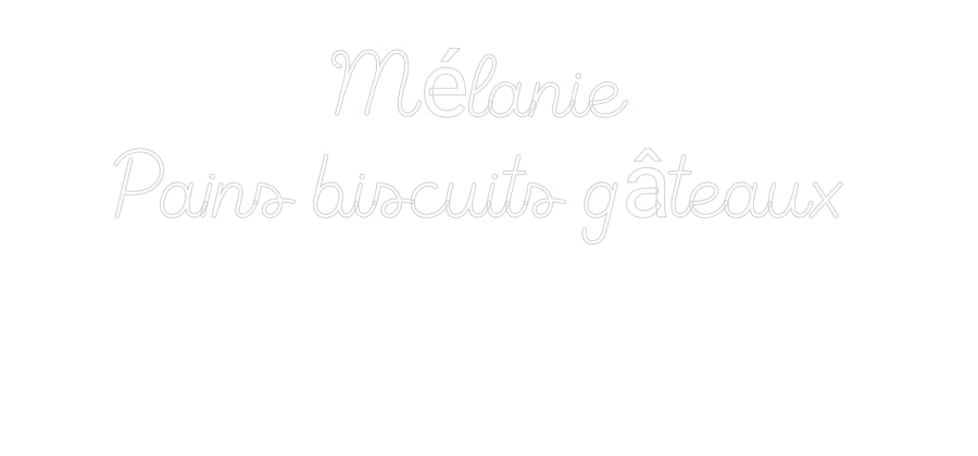 Custom Neon Sign Online Editor Mélanie
Pai...