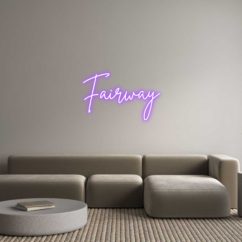 Custom Neon Sign Online Editor Fairway