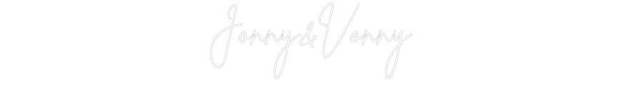 Custom Neon Sign Online Editor Jonny&Vonny