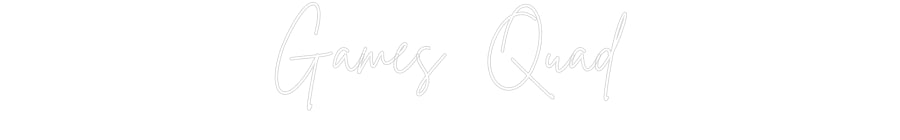 Custom Neon Sign Online Editor Games Quad