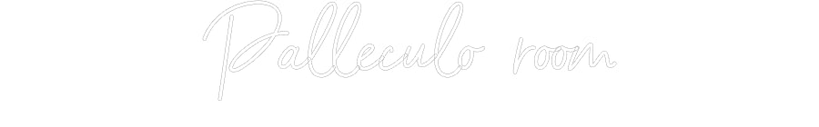 Custom Neon Sign Online Editor Palleculo room