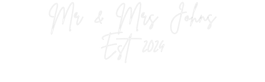 Custom Neon Sign Online Editor Mr & Mrs John...