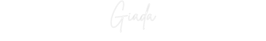 Custom Neon Sign Online Editor Giada