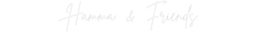 Custom Neon Sign Online Editor Hamma & Friends