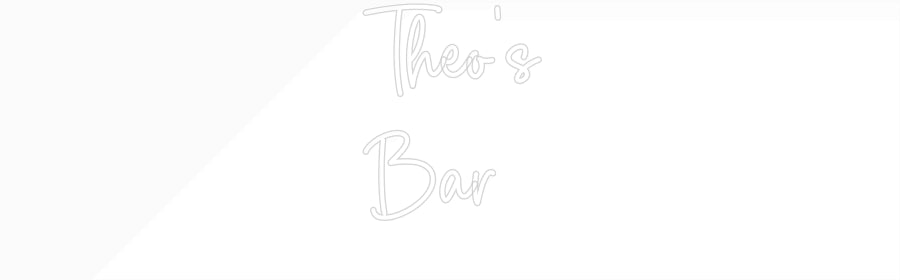 Custom Neon Sign Online Editor Theo’s
Bar