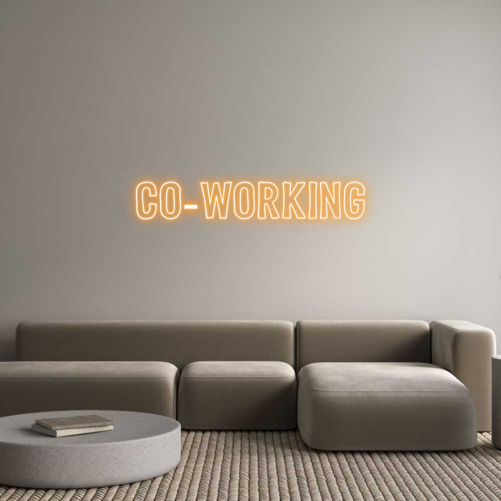 Custom Neon Sign Online Editor CO-WORKING