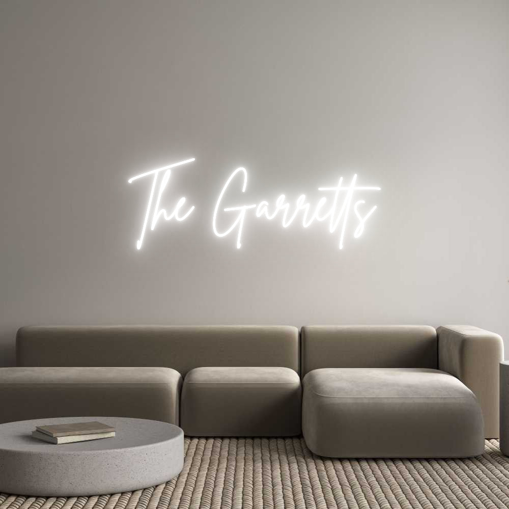 Custom Neon Sign Online Editor The Garretts