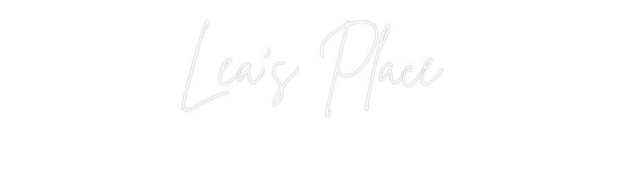 Custom Neon Sign Online Editor Lea’s Place