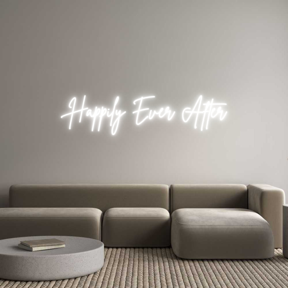 Custom Neon Sign Online Editor Happily Ever ...