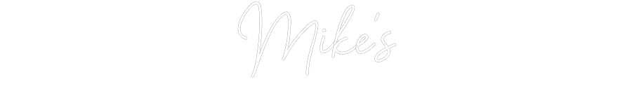 Custom Neon Sign Online Editor Mike's