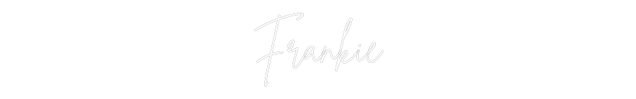 Custom Neon Sign Online Editor Frankie