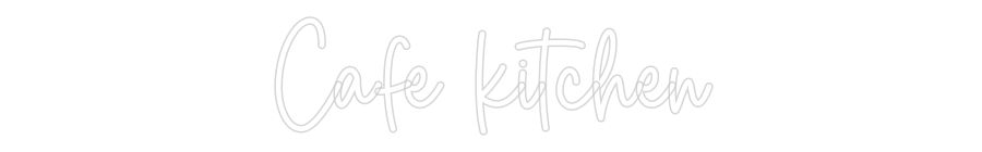Custom Neon Sign Online Editor Café kitchen