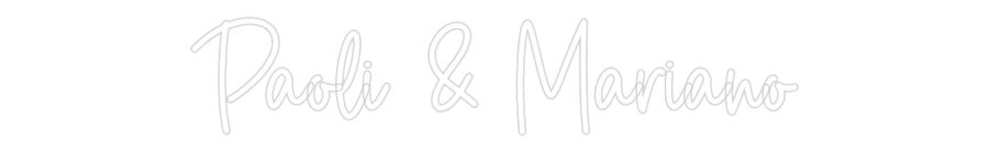 Custom Neon Sign Online Editor Paoli & Mariano