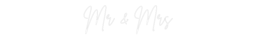 Custom Neon Sign Online Editor Mr & Mrs