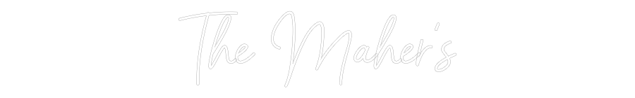 Custom Neon Sign Online Editor The Maher’s