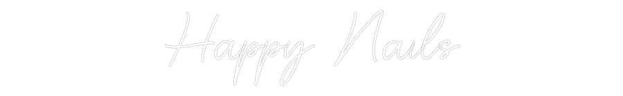 Custom Neon Sign Online Editor Happy Nails
