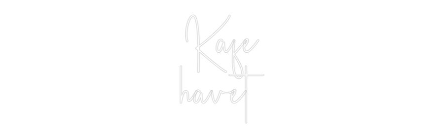 Custom Neon Sign Online Editor Kafe
havet