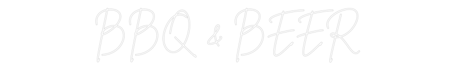 Custom Neon Sign Online Editor BBQ & BEER