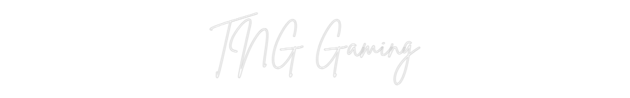 Custom Neon Sign Online Editor TNG Gaming