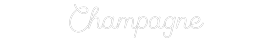 Custom Neon Sign Online Editor Champagne