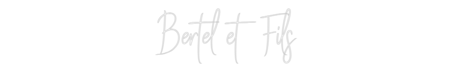 Custom Neon Sign Online Editor Bertel et Fils