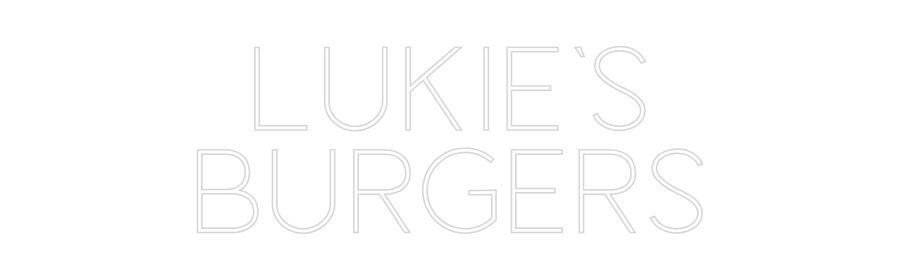 Custom Neon Sign Online Editor LUKIE'S
BURG...