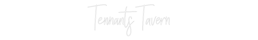 Custom Neon Sign Online Editor Tennants Tavern