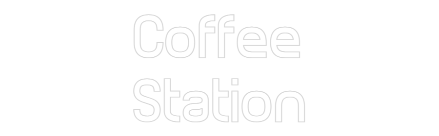 Custom Neon Sign Online Editor Coffee
Station