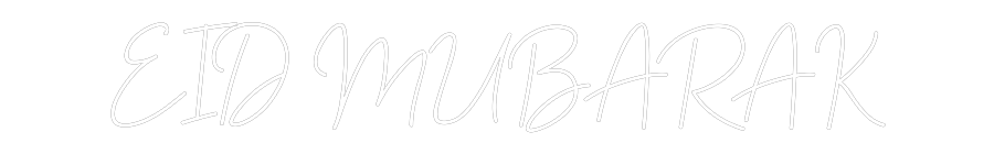 Custom Neon Sign Online Editor EID MUBARAK
