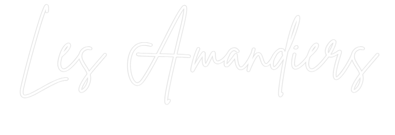 Custom Neon Sign Online Editor Les Amandiers