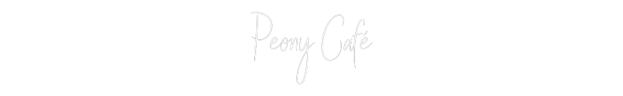 Custom Neon Sign Online Editor Peony Café
