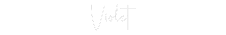 Custom Neon Sign Online Editor Violet