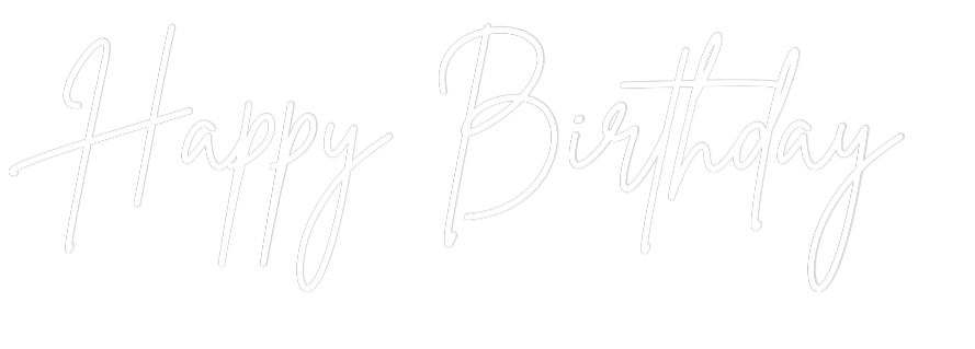 Custom Neon Sign Online Editor Happy Birthday