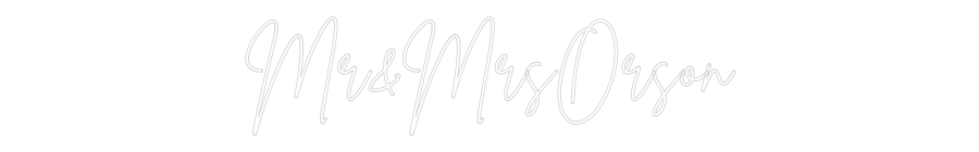 Custom Neon Sign Online Editor Mr&MrsOrson