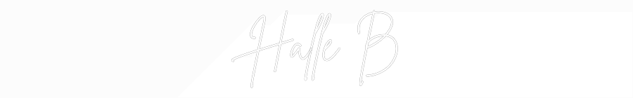Custom Neon Sign Online Editor Halle B