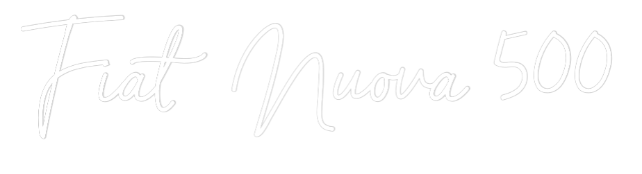 Custom Neon Sign Online Editor Fiat Nuova 500