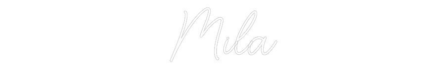 Custom Neon Sign Online Editor Mila