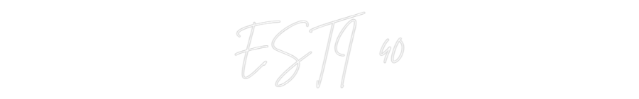 Custom Neon Sign Online Editor ESTI 40
