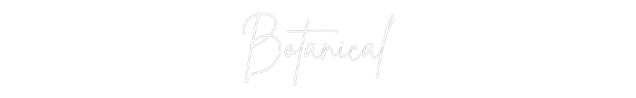 Custom Neon Sign Online Editor Botanical