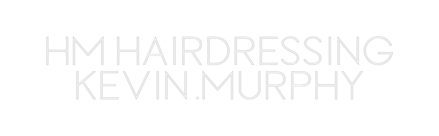 Custom Neon Sign Online Editor HM Hairdressi...
