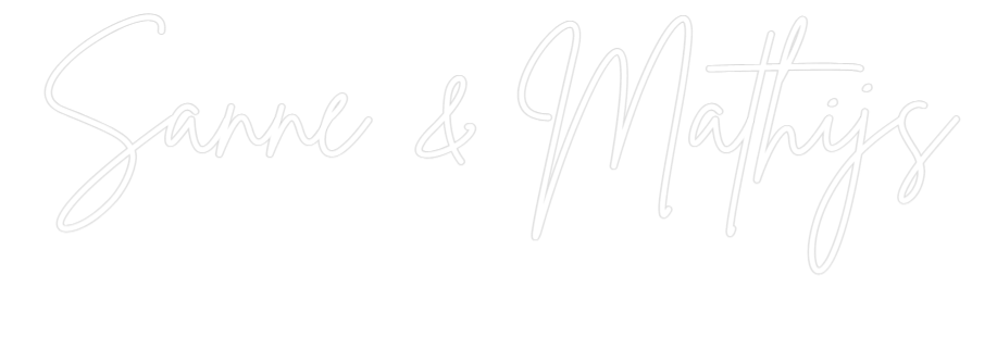 Custom Neon Sign Online Editor Sanne & Mathijs