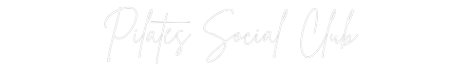Custom Neon Sign Online Editor Pilates Socia...