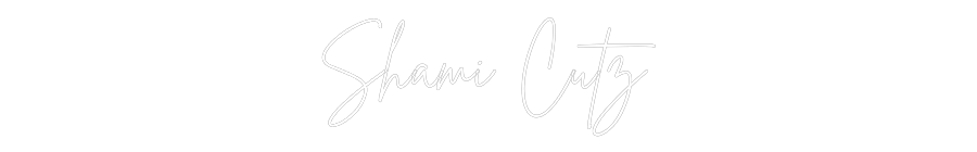 Custom Neon Sign Online Editor Shami Cutz