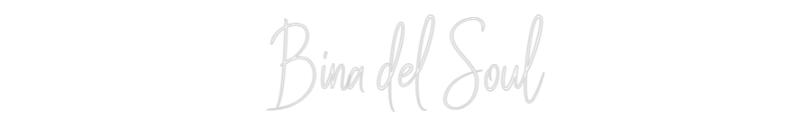 Custom Neon Sign Online Editor Bina del Soul