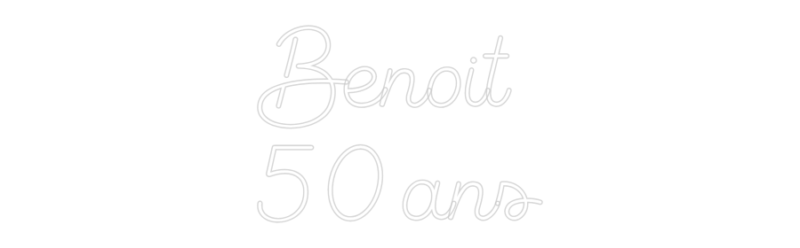 Custom Neon Sign Online Editor Benoit
50 ans