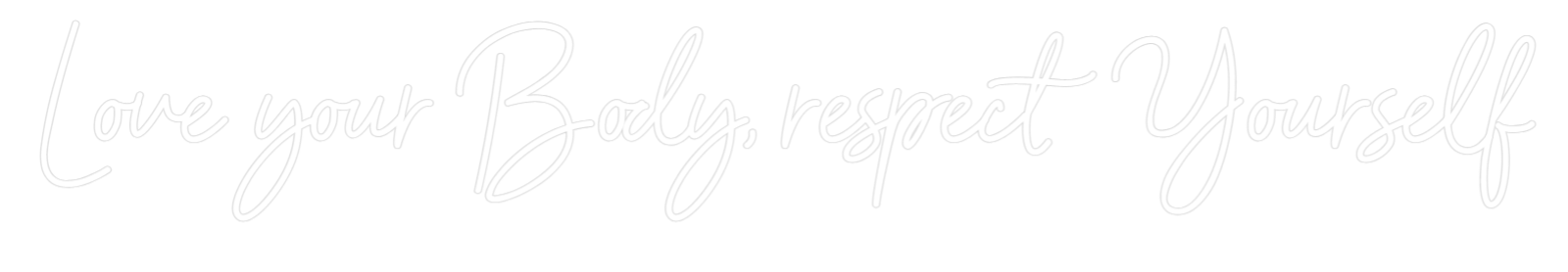 Custom Neon Sign Online Editor Love your Bod...