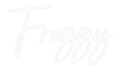 Custom Neon Sign Online Editor Froggy