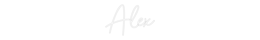 Custom Neon Sign Online Editor Alex