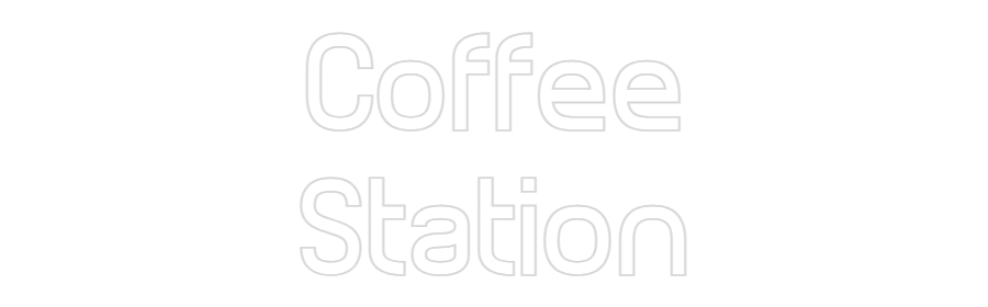 Custom Neon Sign Online Editor Coffee
Station