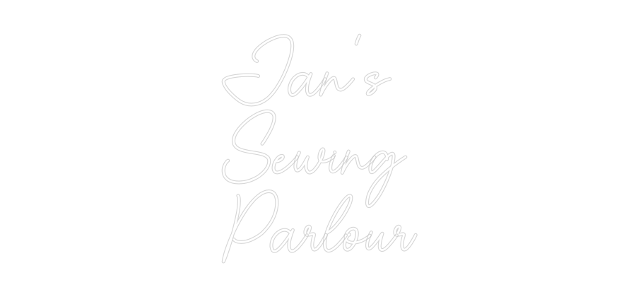 Custom Neon Sign Online Editor Jan's
Sewing...